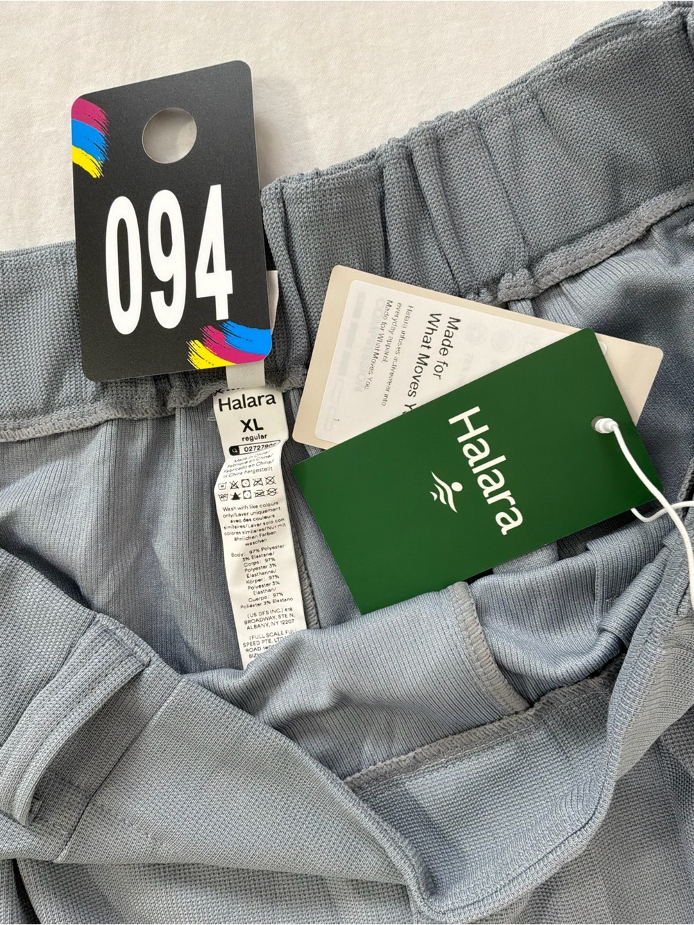 HALARA Light Slate Blue Lounge Shorts - Picture 2 of 12